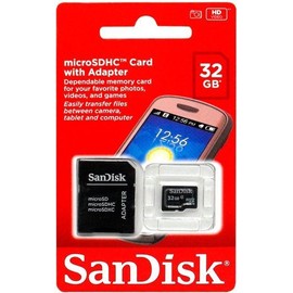 SDSDQM032GB35A: Carte MicroSDHC 32 Go � SanDisk avec adaptateur
