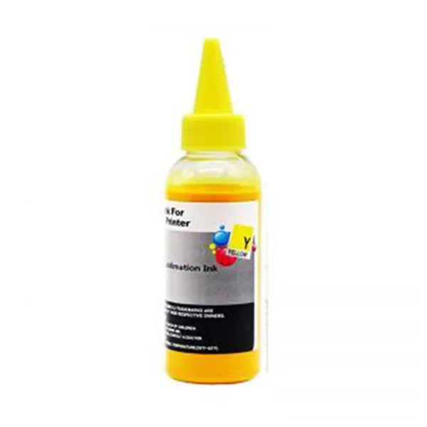 bt-encreb-jaune BOUTEILLE D'ENCRE ADAPTABLE UNIVERSEL VIVA PRINT 100 ML - JAUNE