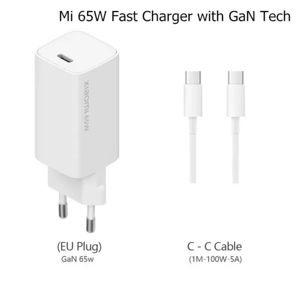 Xiaomi 65W GaN Charger Type A&C EU Chargeur