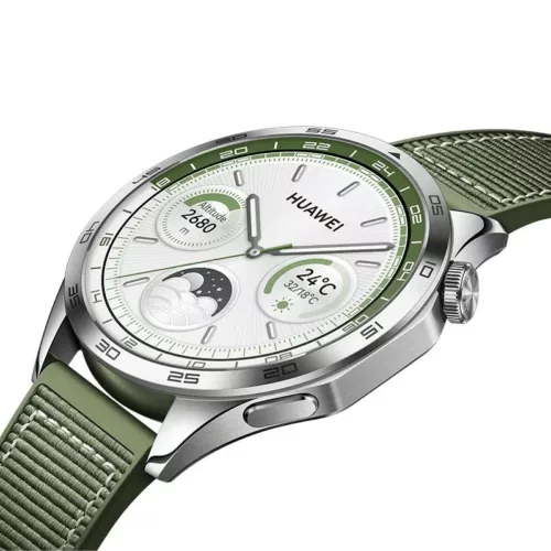 montre-connectee-hruawei-watch-gt4-46-mm-vert MONTRE CONNECTÉE HUAWEI WATCH GT4 46 MM VERT