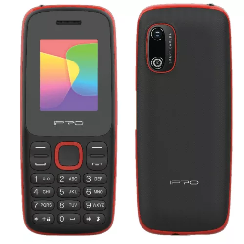 telephone-portable-ipro-a3-mini-rouge-noir TÉLÉPHONE PORTABLE IPRO A3 MINI