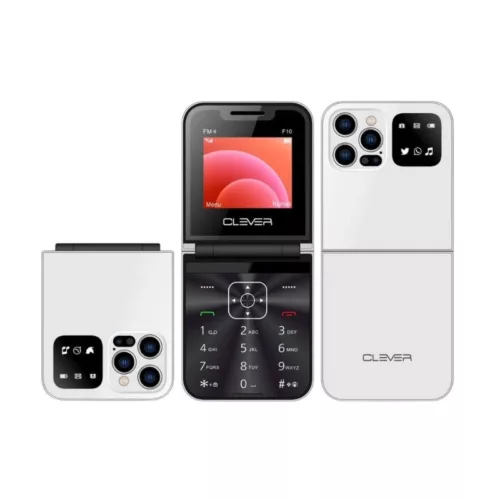 telephone-portable-clever-f10-blanc Téléphone portable Clever F10 Blanc