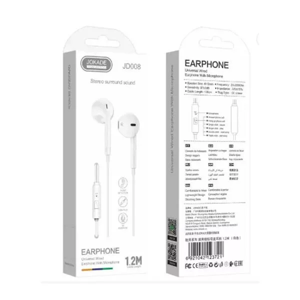 KIT Jokade Qingling Series Universal Wired Earphone with Mic