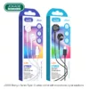 JOKADE - JD055 Type-C PLUG wired microphone digital earphones (1.2M) BLACK