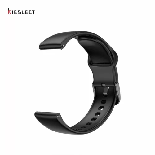 Kieslect 22MM Black Silicone Strap