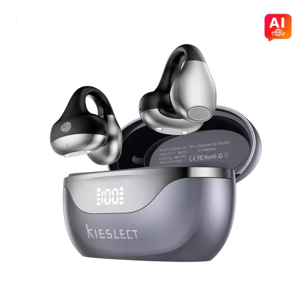 Ecouteurs Sans Fil Kieslect Open AI Feature Noir