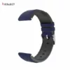 Kieslect 22MM Navy Silicone+Nylon Woven Strap