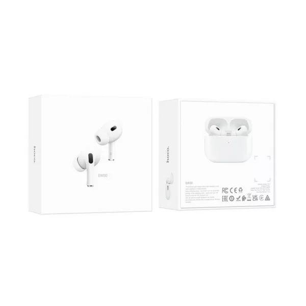 ecouteurs-sans-fil-hoco-ew50-blanc (4) Hoco EW50 Blanc Écouteurs Sans Fil Hoco EW50 Blanc