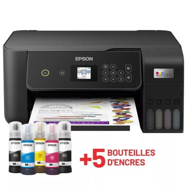 Imprimante Epson EcoTank L3260 3 En1 à Réservoir d'Encre Couleur Wifi