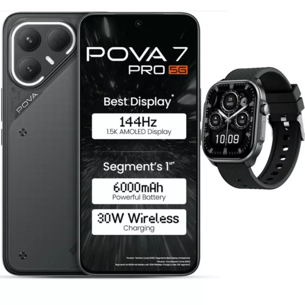 smartphone-tecno-pova-7-pro-5g-16go-256go-noir Smartphone Tecno Pova 7 PRO 5G 16Go 256Go Noir
